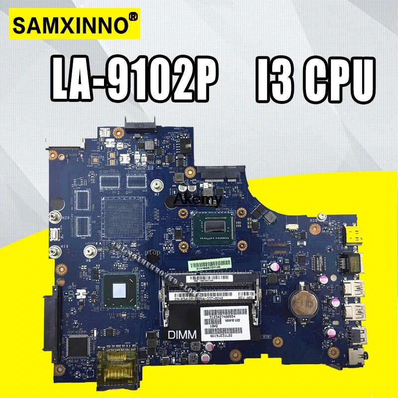 

VAW11 LA-9102P REV:1.0 FOR Dell Inspiron 3721 5721 Laptop Motherboard CN-06006J I3 CPU mainboard original