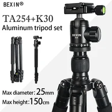 Профессиональный штатив для камеры с подставкой, Гибкий штатив для путешествий, алюминиевый штатив для dslr камеры с штативной головкой
