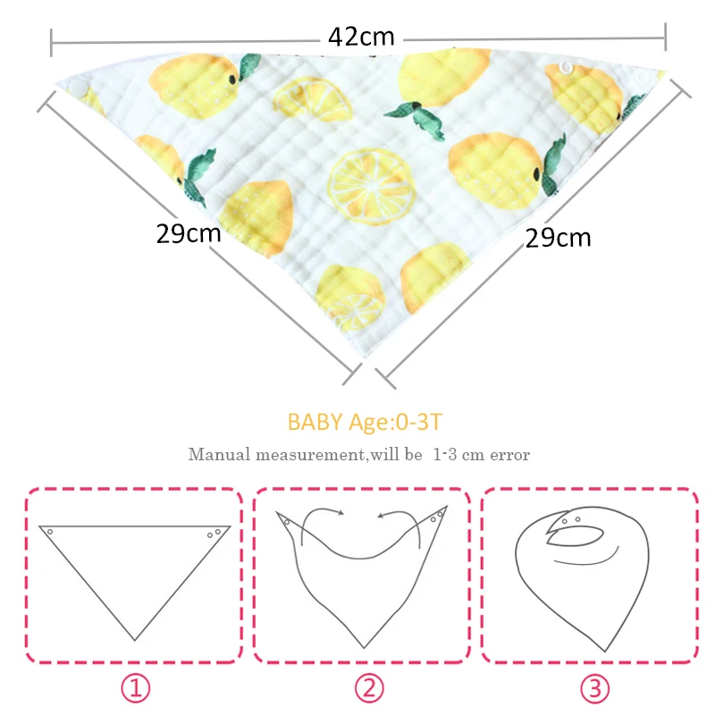 Хлопковая детская бандана, нагрудник для кормления, фартук для малышей, мягкие нагрудники для ребенка, для девочек и мальчиков, мультяшная треугольная ткань для кормления, шарф-воротник