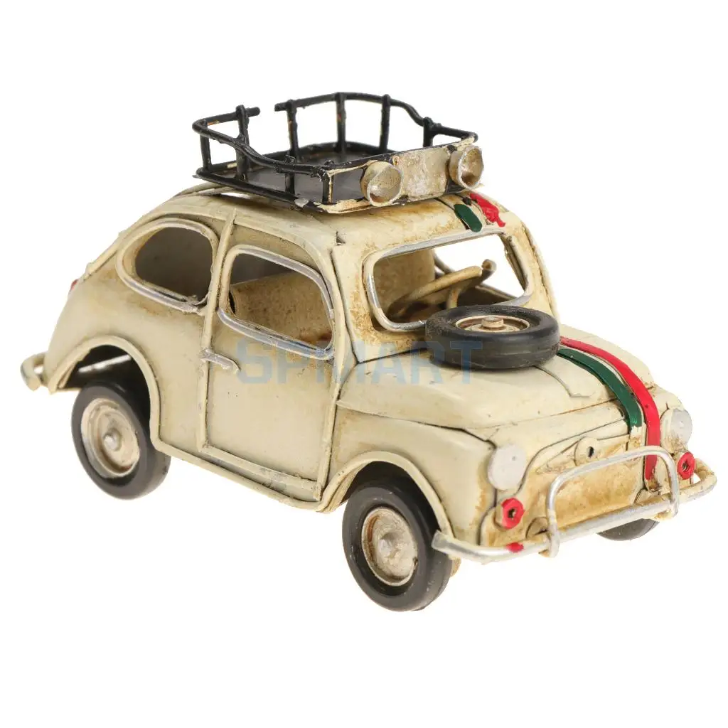 Vintage Car Model Handmade Mini Classic Car Home Desk Decor Kids Gift Toy