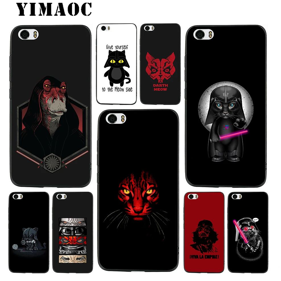 

YIMAOC DARTH MEOW Star Wars Soft Silicone Case for Xiaomi Redmi Note 9 Mi 8 Se 7 6 6A A1 A2 4X 4A 5A 5 MAX 3 MiA1 A2