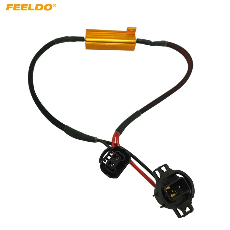 FEELDO 1 шт. 50 Вт 6 Ом 12 В H16 светодиодная противотуманная ксеноновая HID лампа DRL