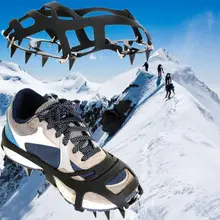 1 пара 18 зубов Снежная восхождение противоскользящие бахилы Спайк бутсы кошки