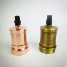 Медный старинный держатель лампы E27 патрон Эдисона E27 Цоколь для подвесной светильник Лофт промышленный стиль