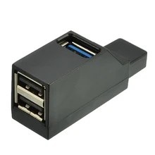 1 шт. 3 Порты и разъёмы USB концентратор Mini USB 2,0 High Speed концентратор разделитель поля для портативных ПК U дисковая карта считывания кодов USB клавиатура сканер цифровой Камера