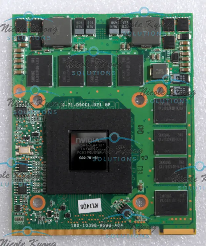  6-71-D90CL-D21 G92-751-B1 GTX 260M M86TU N10E-GT1 1GB DDR3 VGA Video Card for Sager Clevo M57RU M570RU M571RU M57TU M9700I D901C 