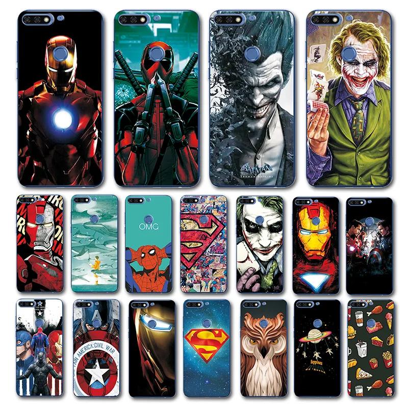 

Newest Art Printed Case For Huawei Honor 7C 5.99'' Super Cool Novelty Silicon Phone Shell For Huawei Honor 7C Back Cover Fundas