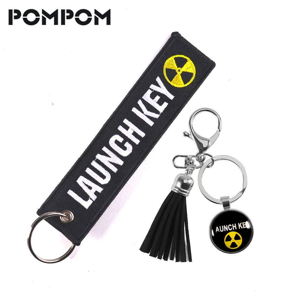 Remove-Before-Flight-Launch-Keychain-for-Bags-llavero-Mixed-2-PCS-Key-Chain-Jewelry-Embroidery-Tag