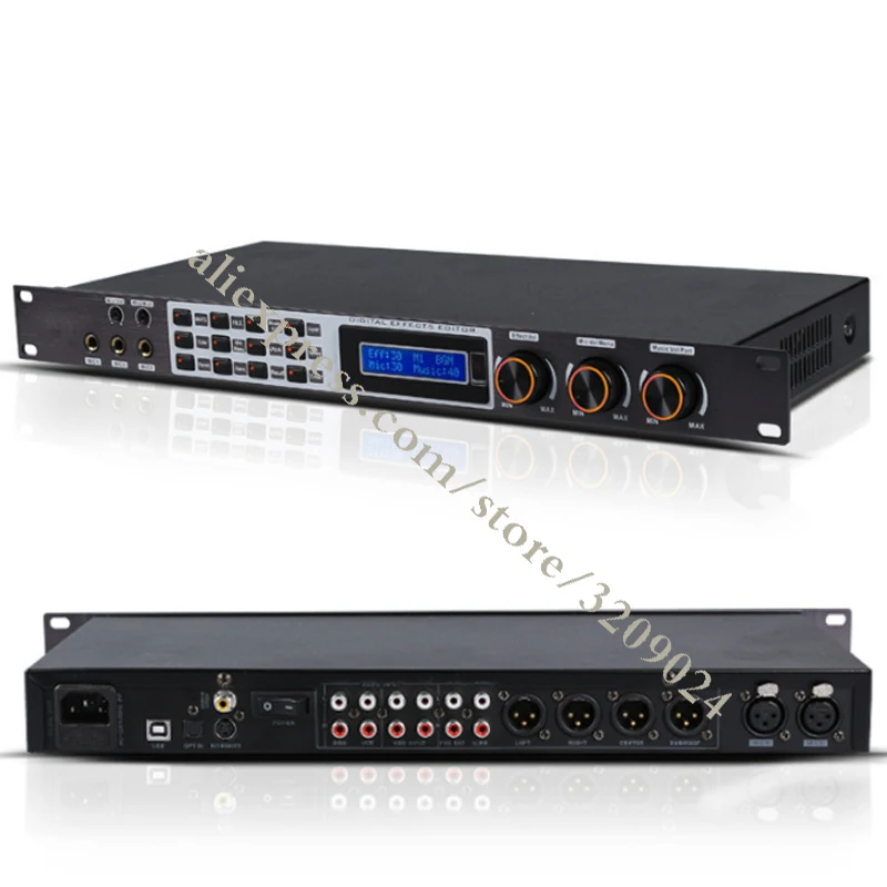 Digital Microphone Mic Effect Amplifier KTV Karaoke Antihowling Preamp Effect Sound Processor Effect Control Processing Enhanced