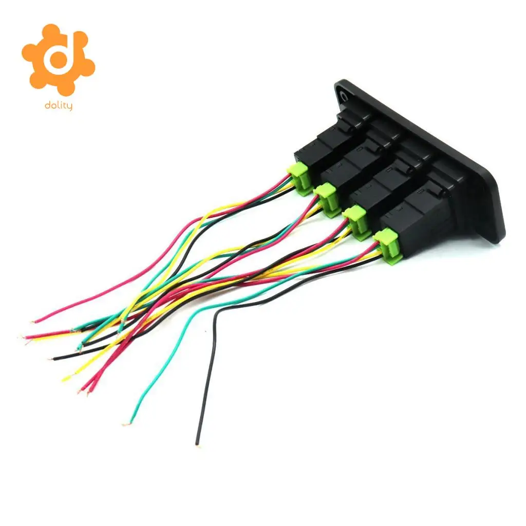 dolity Light Bar+Headlight+Low Beam+Parking Light 4 Gang Switch Panel for Toyota