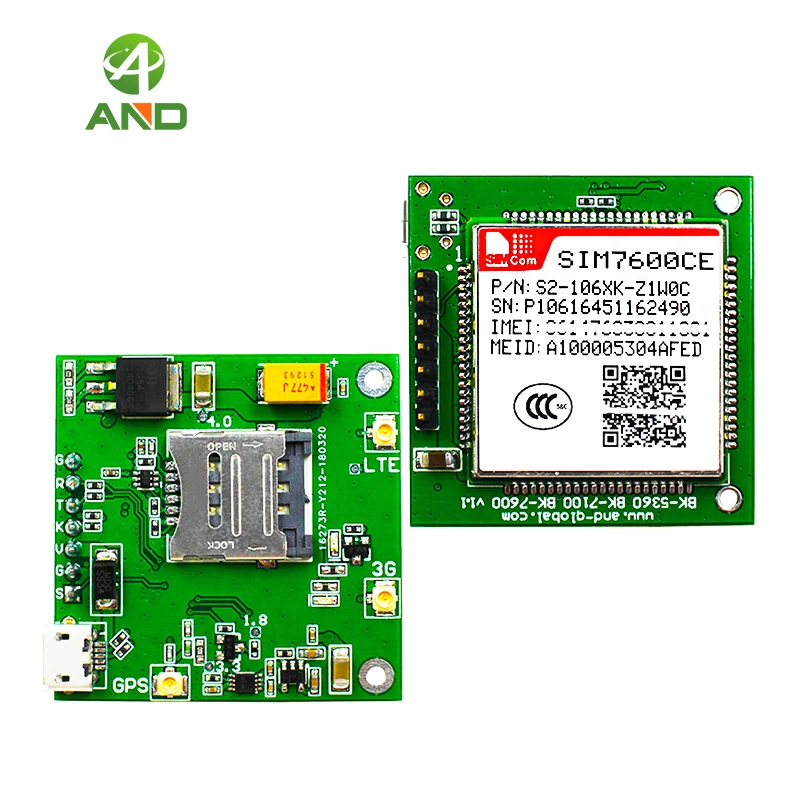SIM7600CE breakout board Для Гонконга Макао B38/B39/B40/B41/B1/B3/B8 испытательная плата LTE модуль