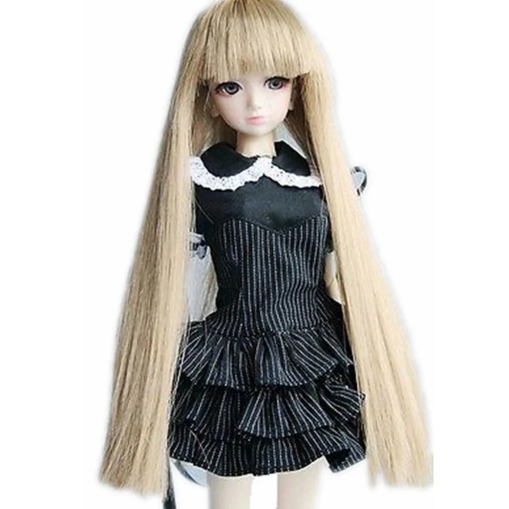 

[wamami] 78# Brown Straight Wig 1/4 MSD DOD DZ BJD Dollfie 7-8"