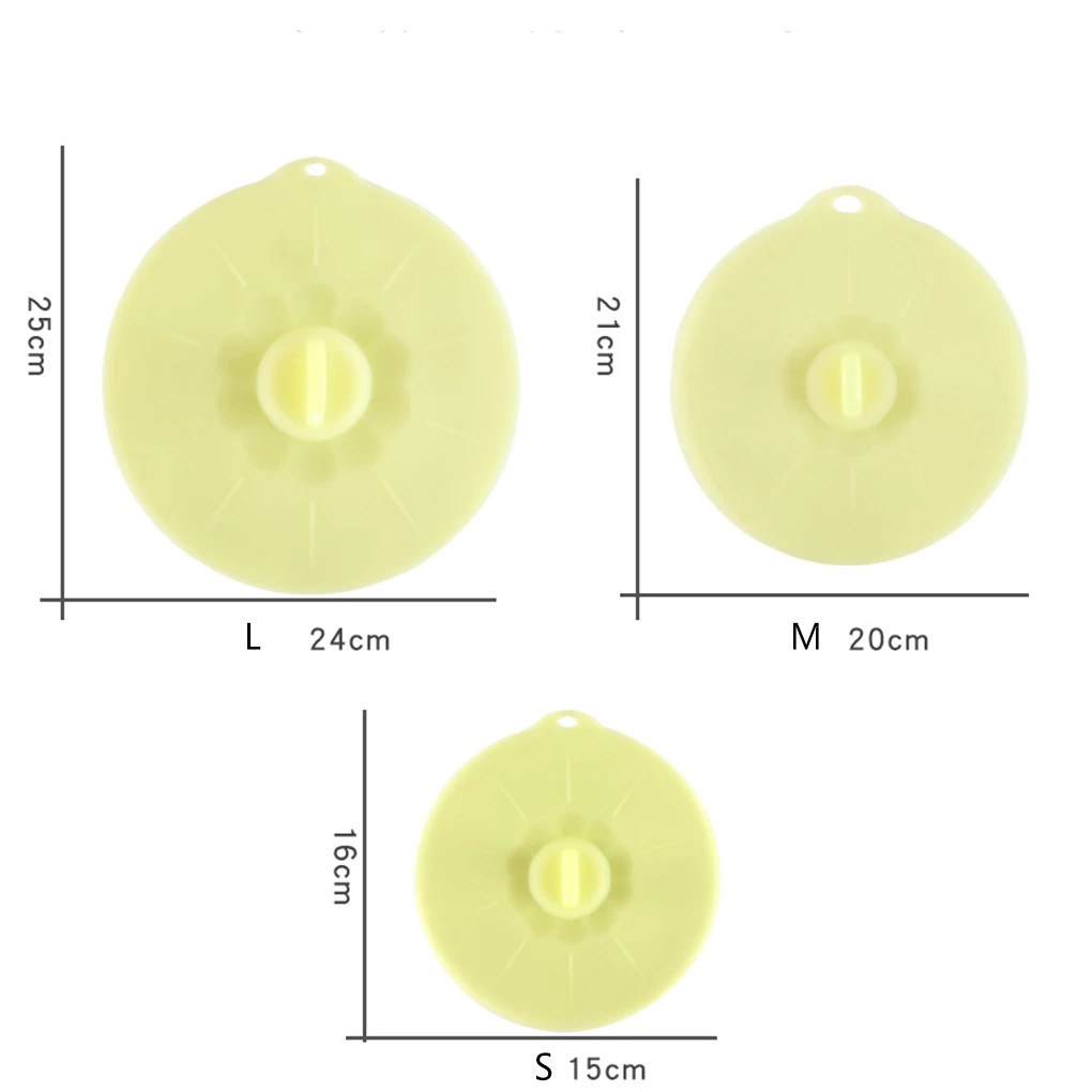 Пищевая силиконовая крышка на присоске, упаковка, много размеров, чашки, чаши, кастрюли, контейнеры, вакуумная пищевая Крышка для сохранения свежести