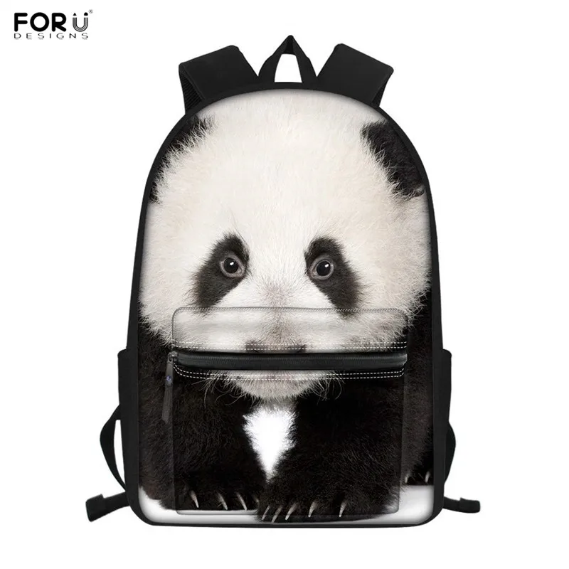 FORUDESIGNS/Лидер продаж, школьные сумки 3D с принтом животных, Холщовый школьный рюкзак, водонепроницаемые книжные сумки для детей, панда, тигр, слон - Цвет: 3186Z58