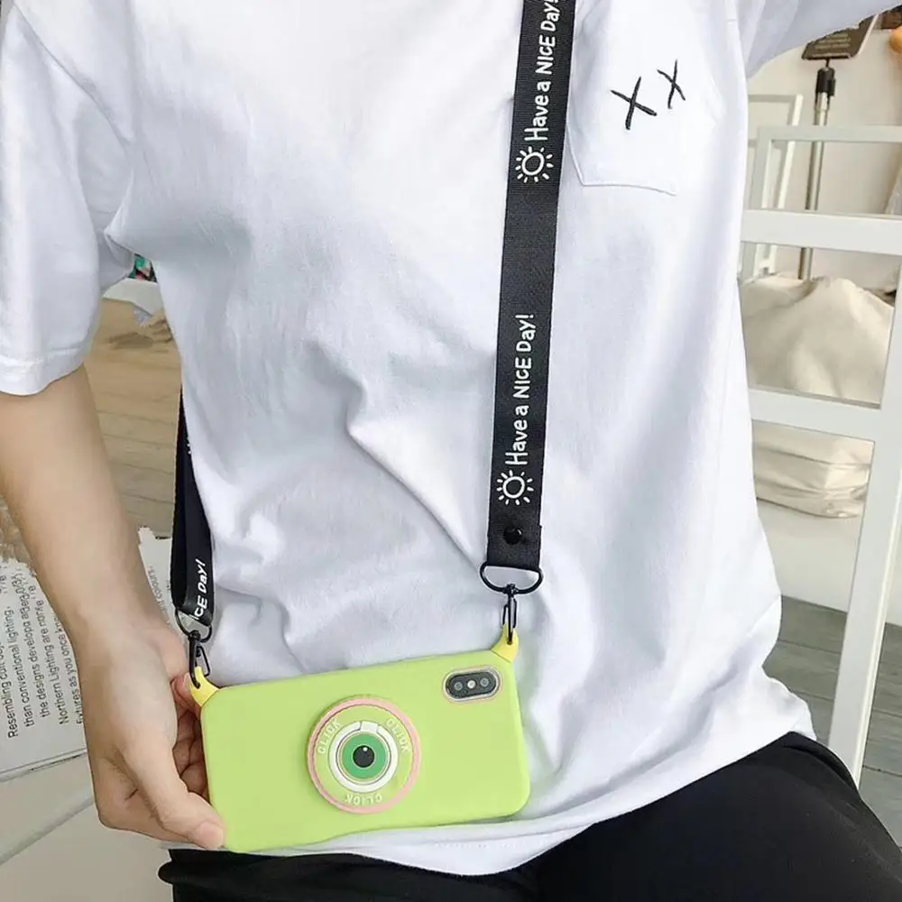 

3D cute camera big eyes ring bracket Bluetooth wireless Airpods set silicone cover case for iphone MAX XS XR 7 8 puls phone case
