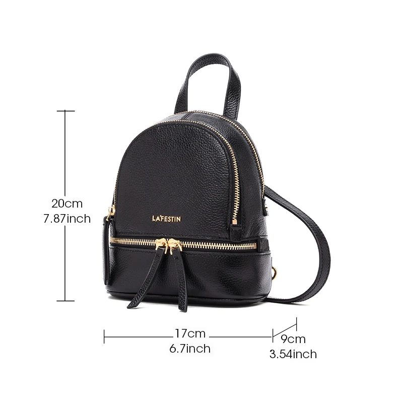 LAFESTIN marca de Mochila de cuero de las mujeres Mini Mochilas Casual adolescente de niña de alta calidad bolsas de la escuela femenina Mochilas