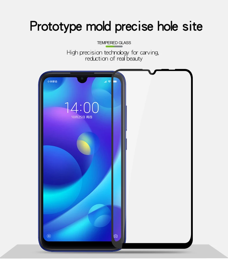 Защитное стекло для Xiaomi Mi Play, защита экрана на Xio Mi Play, закаленное стекло, полное покрытие, клеевая пленка, Glas