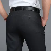 Летний мужской костюм брюки мужские s шелковые брюки брендовые деловые мужские повседневные брюки стиль Формальные Свадебные вечерние платья Размер