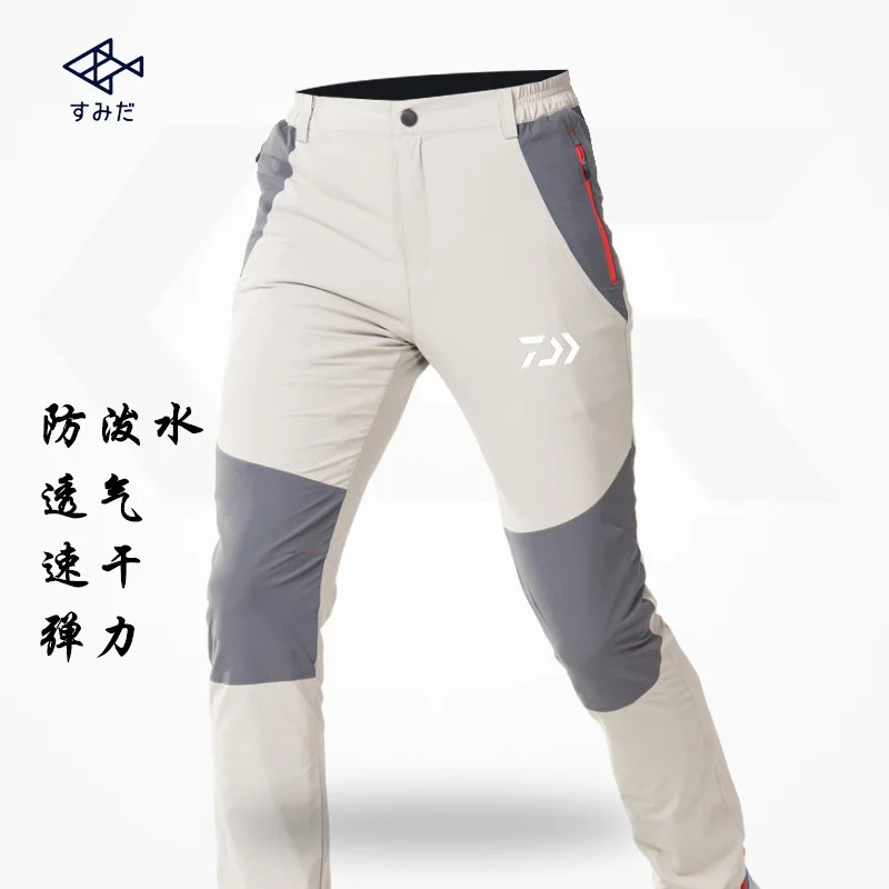 DAIWA уличная спортивная одежда профессиональные мужские штаны рыболовные мужские анти-УФ одежда DAWA быстросохнущие водонепроницаемые дышащие брюки - Цвет: 02