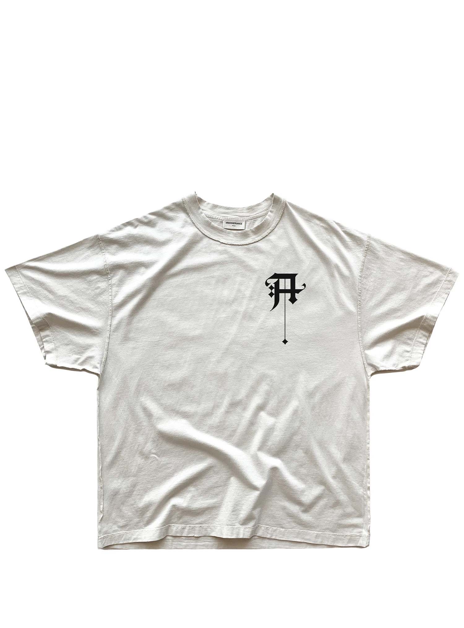 19SS ARNODEFRANCE, футболка, 1:1, Топ Версия, с буквенным принтом, Harajuku, хлопок, негабаритный Топ, футболки для мужчин и женщин, Канье, хип-хоп, туман, футболка