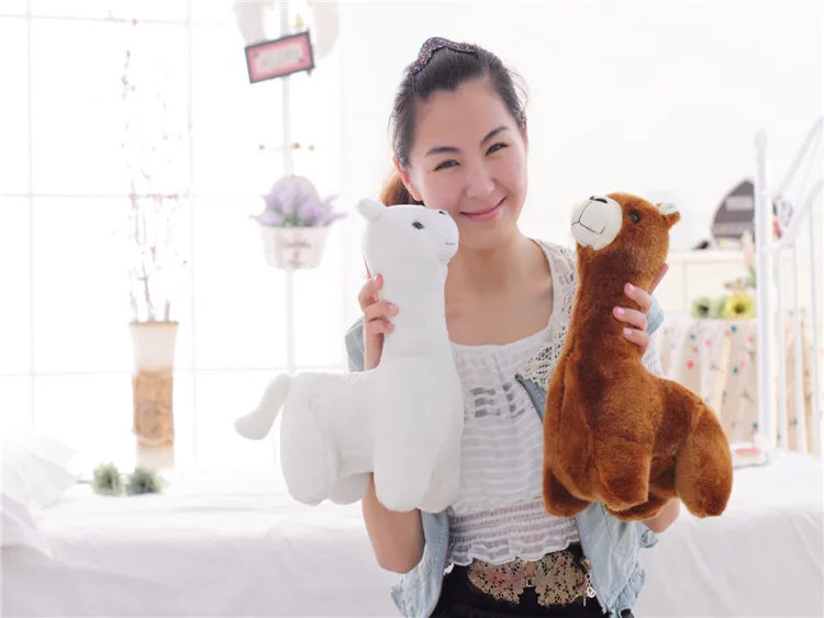 

38cm Lovely Alpaca Sheep Plush Stuffed Toy Room Decoration Fashion creative fill plush toys Child gifts Free Shipping