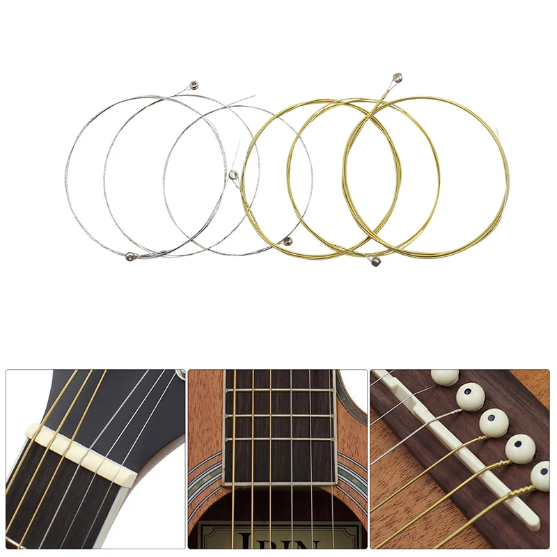 

5 PCS of (IRIN Folk Gitaar Snaren Vervanging Volledige Set 6 stks (. 009-.045) Metal Alloy Wond met End bal Medium Tension)