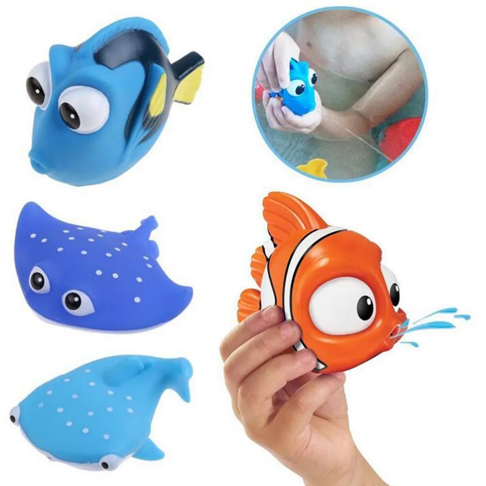 Buy Baby Ocean fish Bath Toys Water Spraying Squeeze