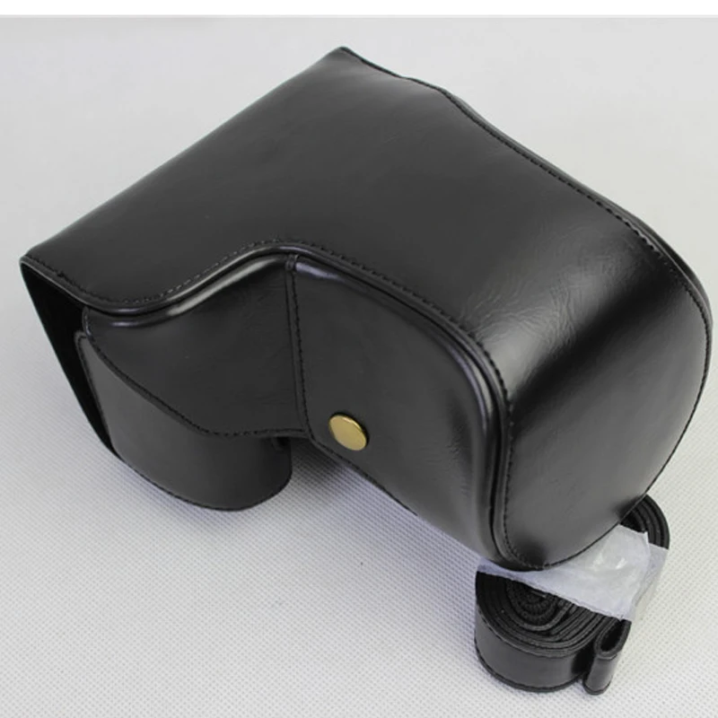 Factory Leather Camera Case Bag + Strap for Sony Alpha A6500 16 70mm