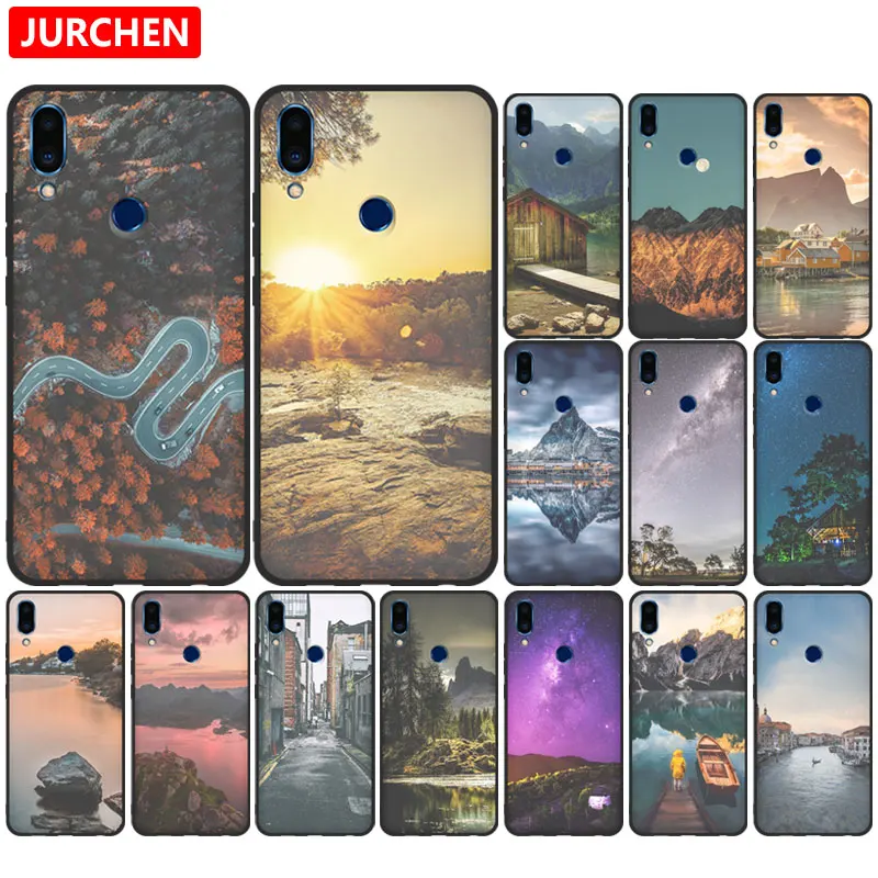 

JURCHEN мягкий силиконовый черный чехол для Meizu Note 9, чехол, 2019, Модный чехол из ТПУ с узором для Meizu Note9, чехол для телефона