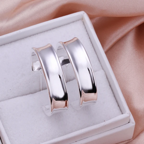 

wholesale 925 sterling silver earrings,925 silver fashion jewelry circle hoop Earrings for women SE078