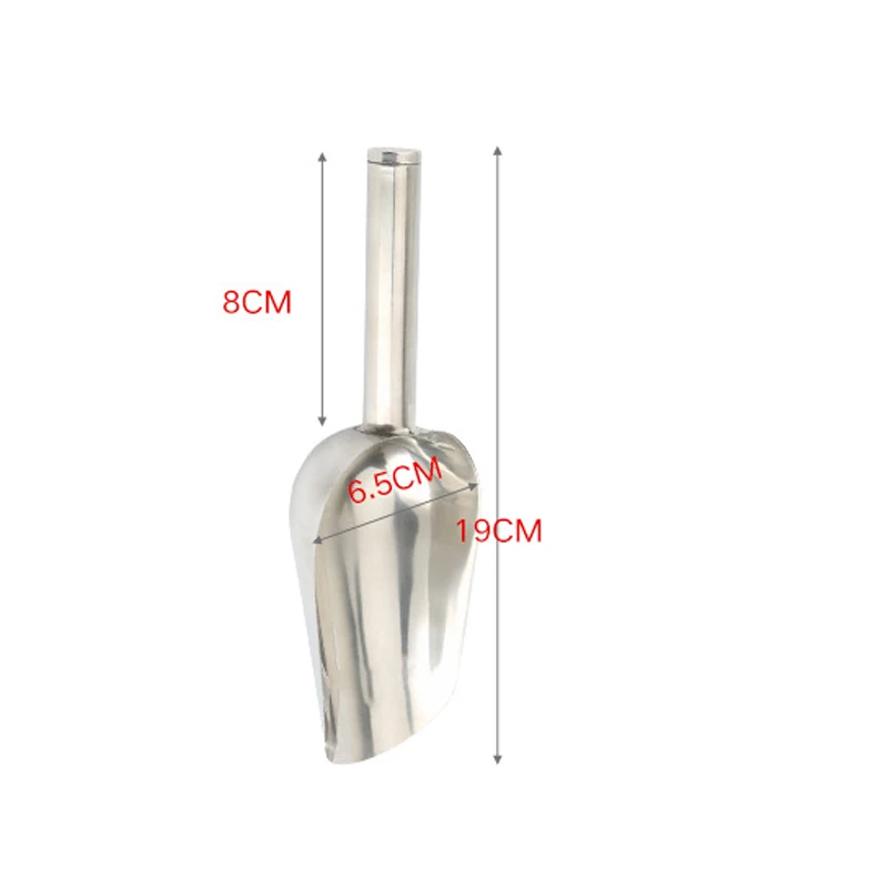 1 шт. Лопата для льда из нержавеющей стали, мука, зерно, чай, еда, многофункциональная лопата, буфет, конфета, лопата для льда, для дома, многофункциональная