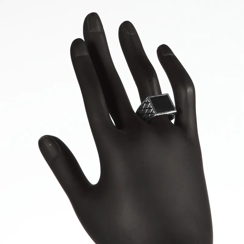 Eulonvan черная эмаль 925 пробы серебряные ювелирные изделия и аксессуары обручальные кольца для мужчин S-3780 Размеры 7 8 9 10 11 12 13