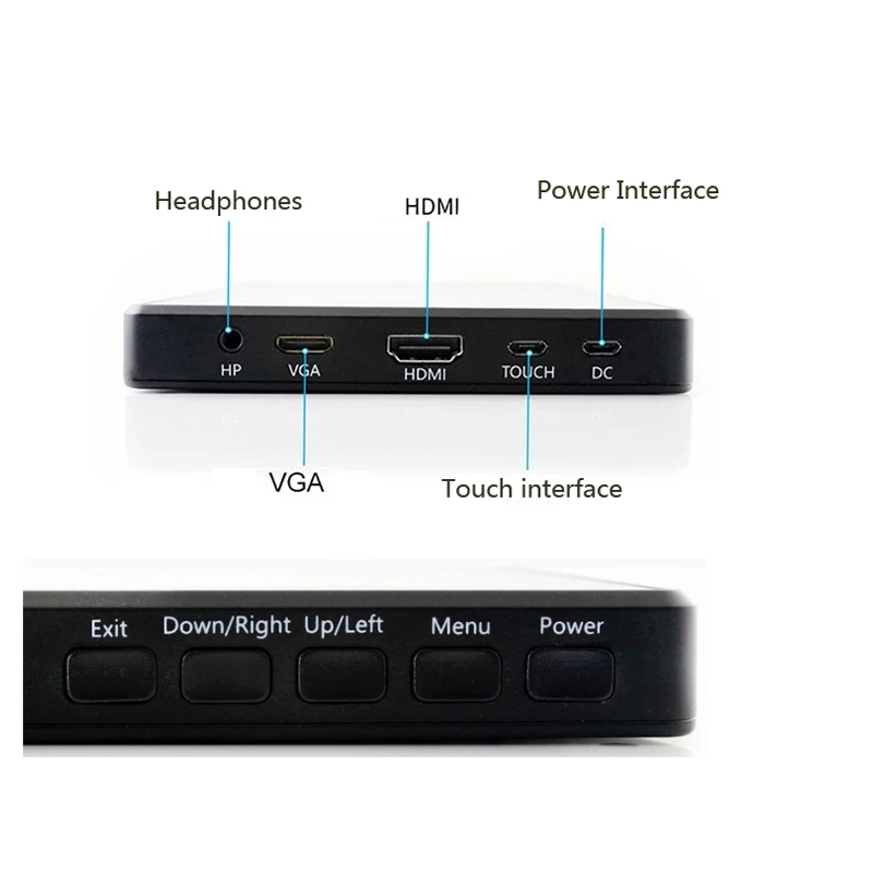 Малиновый пирог 7 дюймов емкостный сенсорный экран HDMI HD Дисплей ips Защитная пленка для экрана из закаленного стекла с конденсатор с алюминиевой крышкой, сенсорный экран с шасси