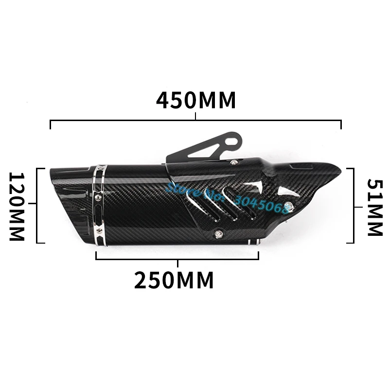 Escape de la motocicleta Escape para R1 R6 R3 Z900 KTM390 K8 CBR modificado universal moto láser carbono Scooter silenciador etiqueta