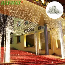 6M x 3M 600 LED Home Outdoor Holiday Christmas Decorative Wedding xmas String Fairy lights Garlands