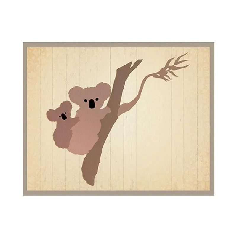 

YaMinSanNiO Cute Animal Metal Cutting Dies for Scrapbooking Decor Card Making Album Crafts Die Cut New Love Koala Pattern Dies