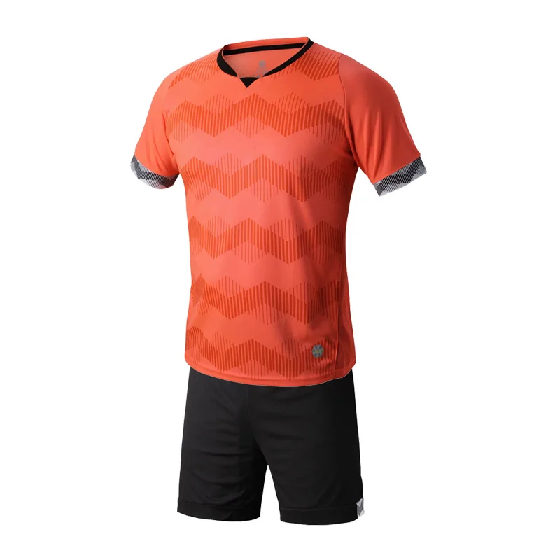 

Orange Boys Kids Training T-shirts children sets football kits soccer team jersey Sports Athletic wear Running Size XXXS-M A100