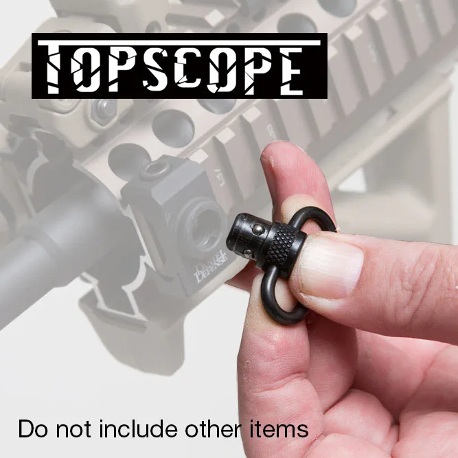 

2pcs Tactical Quick Release Detach Detachable QD Push Button Sling Swivel Loop Mount Fits Bolt Action Rifle Shot gun