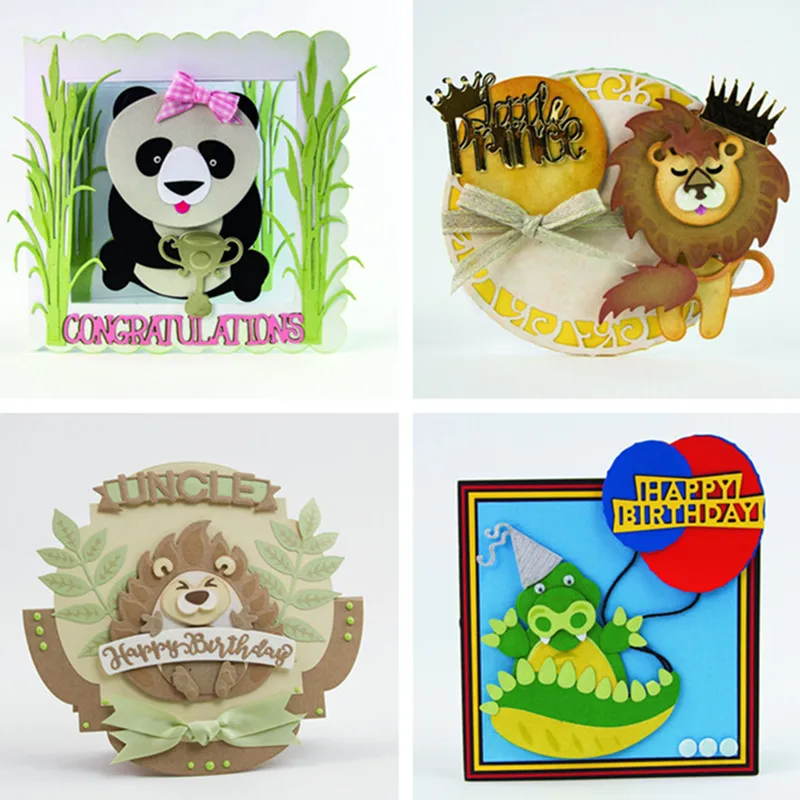 

Buildable Animals Metal Cutting Dies Stencil for DIIY Scrapbooking Photo Album Embossing Paper Cards Making Decorative Crafts