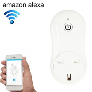 

16A 2.4GHz Alexa WiFi Voice Control Smart Timer Home Power Socket, AC 100-240V UK Plug