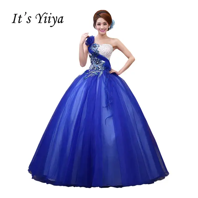 Online Vestido De Casamento Strapless Wedding Dresses Blue Pink Vestido De Casamento Strapless Wedding Dresses Blue Pink Rose Red Ball Gown Color Bridal Frocks