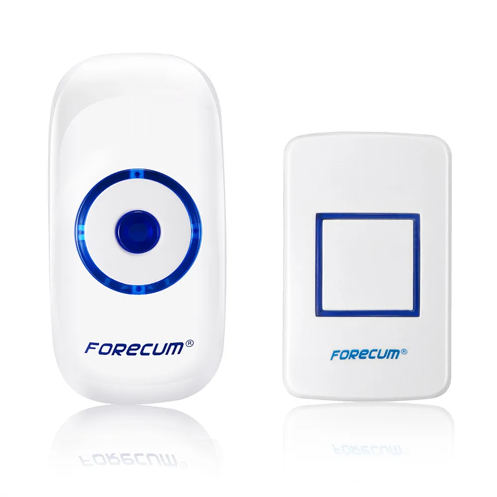 

Smart Home Wireless Digital Doorbell 36 Sound Music Chime Cordless 100m Range Door Bell EU plug AC One Transmitter+One Receiver