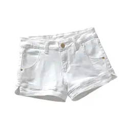 Большие размеры 3XL белые джинсовые шорты женские 2019 лето стрейч с высокой талией короткие джинсы сексуальные короткие Femme джинсовые брюки