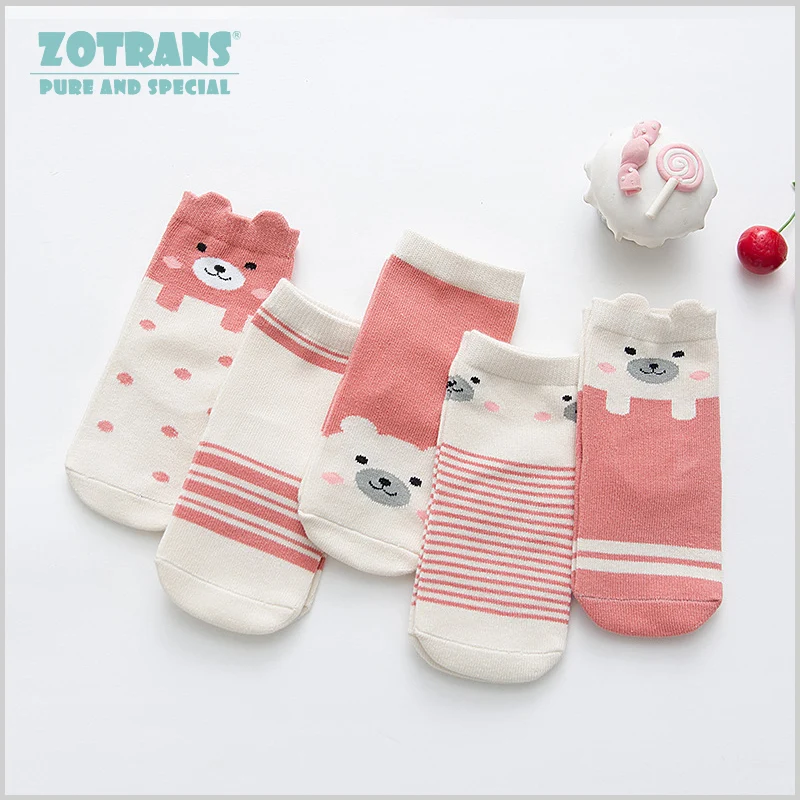 5 пара/лот; носки для маленьких мальчиков; хлопковые носки с милыми животными для новорожденных; сезон осень-зима; Носки для маленьких девочек; детские короткие носки