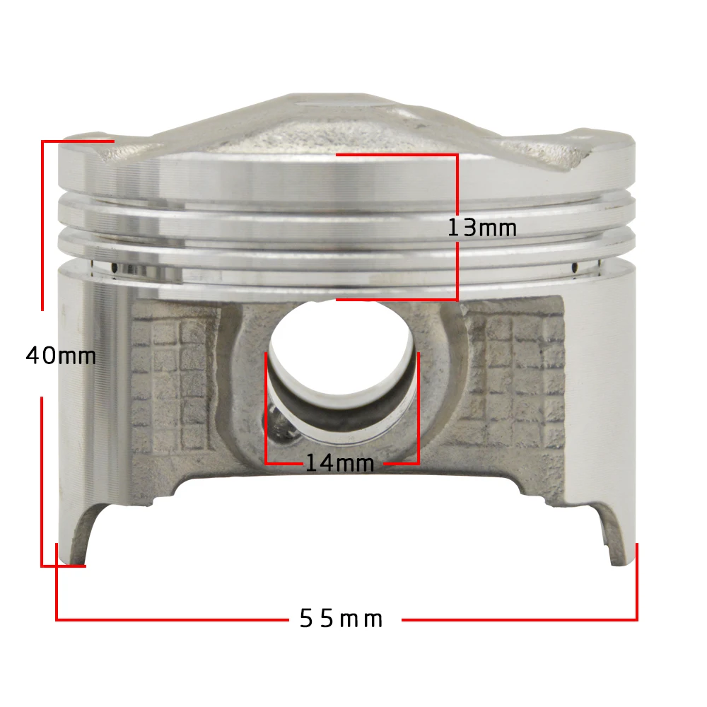 Мотоцикл поршень в сборе, STD диаметр Размеры 55 55,25 55,5 55,75 56 мм поршневых колец для CB400 NC23 NC29 CB-1 CBR400 VF400F# c