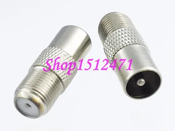 

10pcs F female to IEC PAL DVB-T TV male RF adapter connector