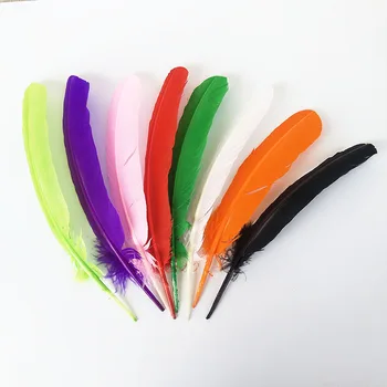 

100 pcs wholesale decoration feathers turkey feather 25-30 cm
