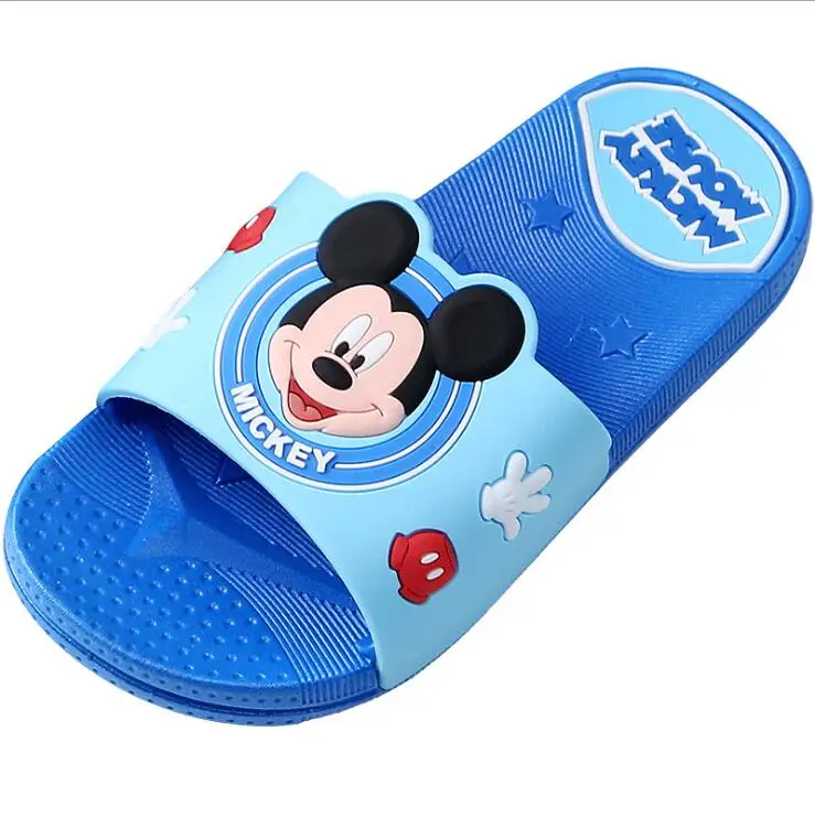 Дисней детские тапочки мультфильм Микки сандалии для младенцев летняя ванная пляжная обувь с Минни