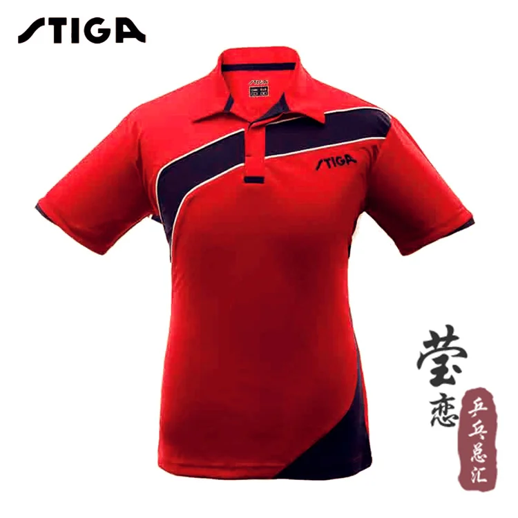 original Stiga professional t shirts table tennis ball competition