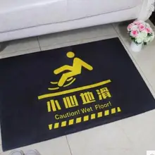 "Осторожно, мокрый пол", фланелевый бархатный коврик, ковер, нескользящий плюшевый коврик, напольный коврик, коврик для туалета, гостиной
